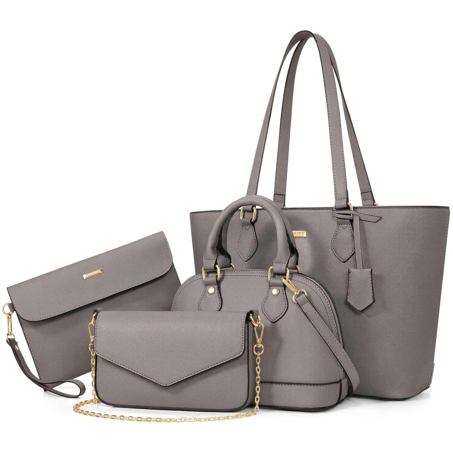 Women Accessories Combo Gift - مجموعة من 4 قطع: حقائب يد