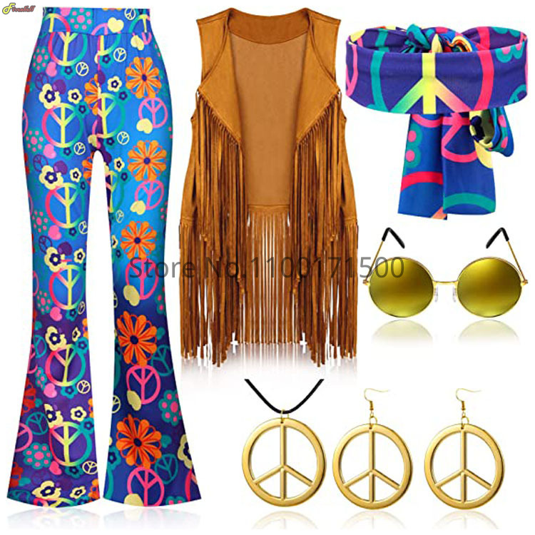 Women'S Accessories In The 70S - مجموعة أزياء الهبي الهالويين للنساء ،