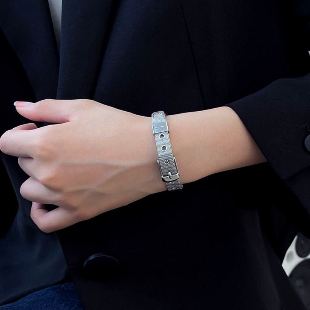 Women'S Accessories To Wear With Watch - سوار ساعة شبكي من التيتانيوم الصلب