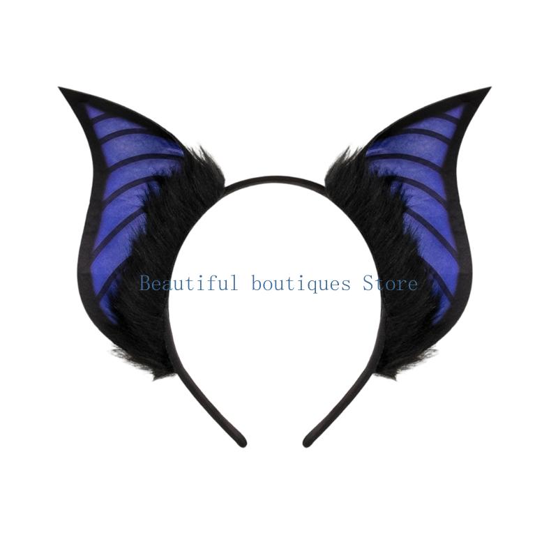 Women Accessories Description - U4LF الإبداعية الخفافيش الأذن هيرباند تأثيري