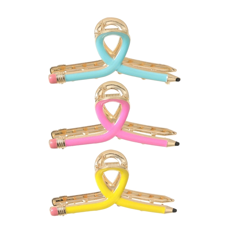 Women Accessories Description - 3 قطع من مشابك الشعر المعدنية