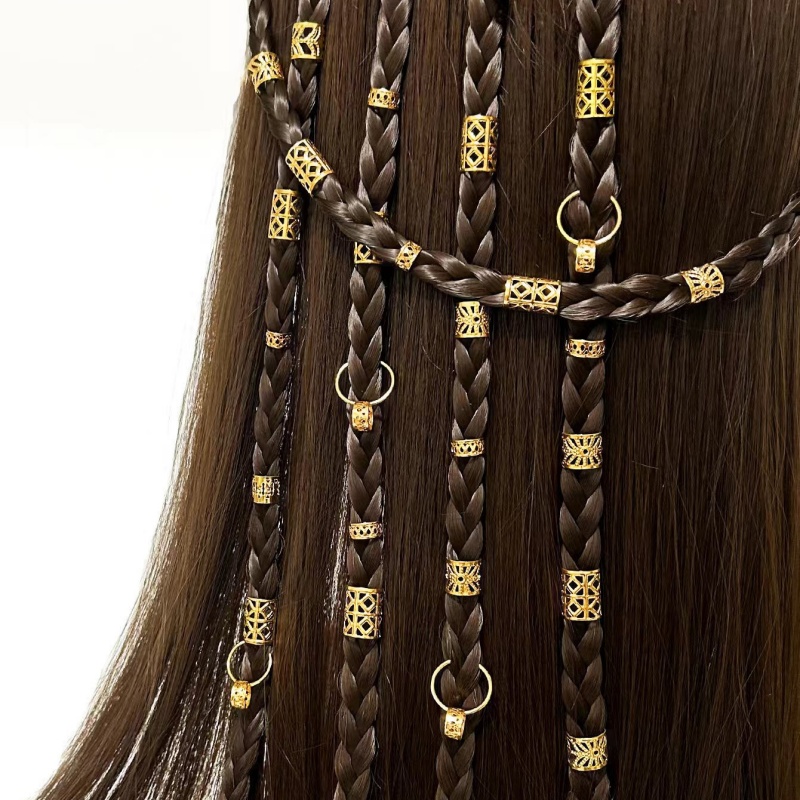 Women Accessories Combo Gift - 80 قطعة سبائك Dreadlock الشعر الخرز