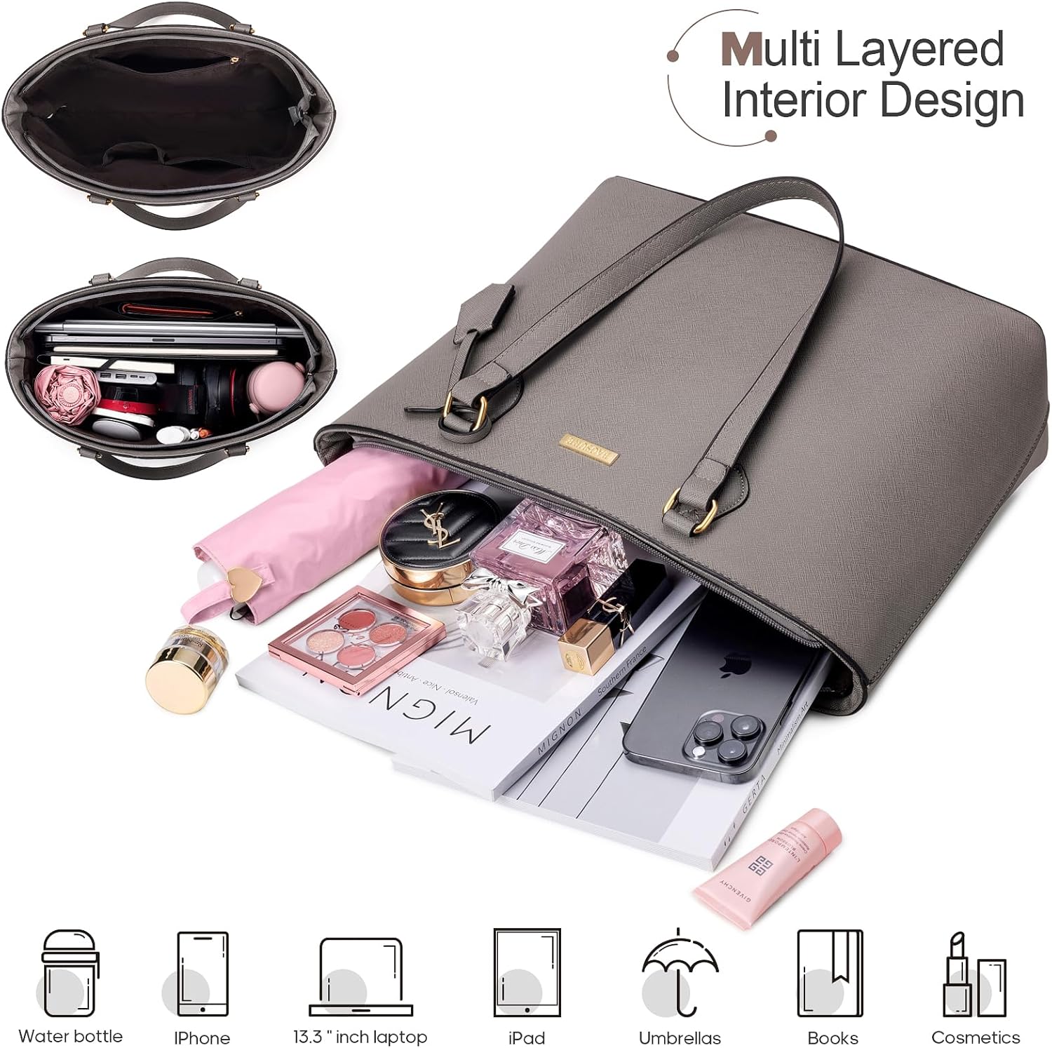 مجموعة من 4 قطع: حقائب يد نسائ - مراجعة Women Accessories Combo Gift وسعره