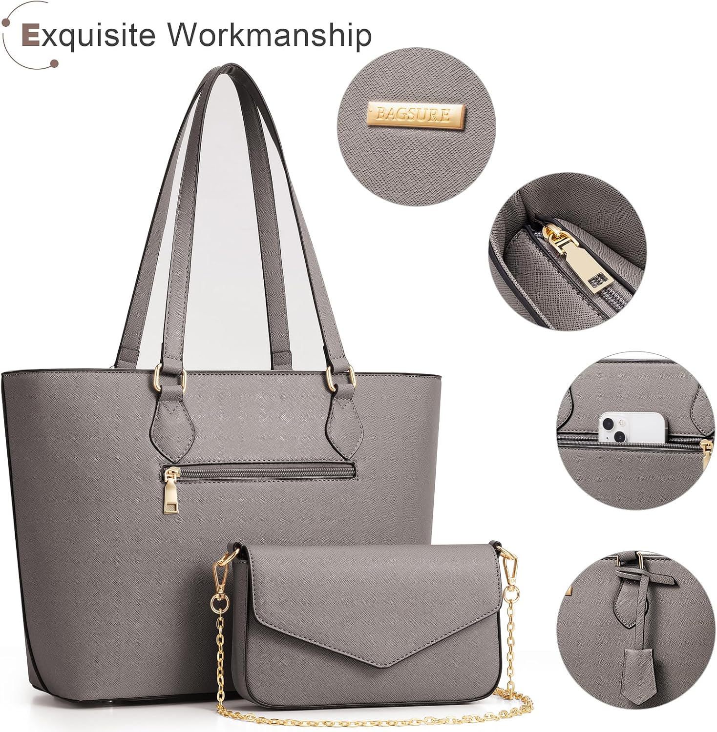 مجموعة من 4 قطع: حقائب يد نسائ - مراجعة Women Accessories Combo Gift وسعره