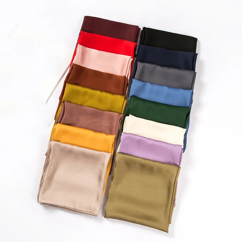 وشاح ساتان نسائي 70 سم بلون مو - مراجعة Women Accessories Wholesale China وسعره