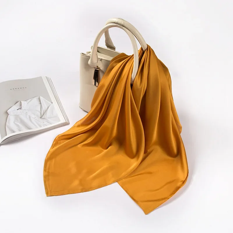 وشاح ساتان نسائي 70 سم بلون مو - مراجعة Women Accessories Wholesale China وسعره