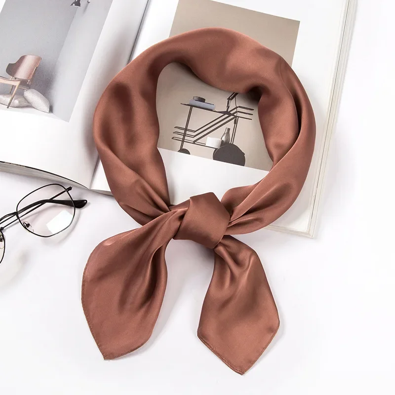 وشاح ساتان نسائي 70 سم بلون مو - مراجعة Women Accessories Wholesale China وسعره