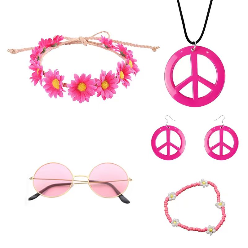 مجموعة إكسسوارات زي الهيبيز من - مراجعة Women'S Accessories In The 70S وسعره