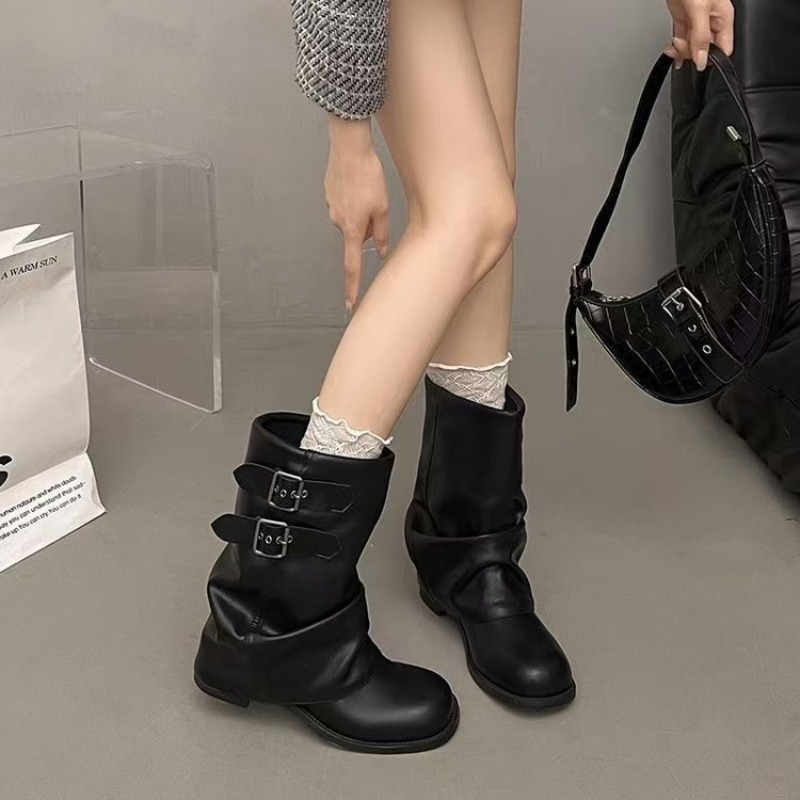 أحذية نسائية سوداء متوسطة الطو - مراجعة Women'S Ankle Accessories وسعره