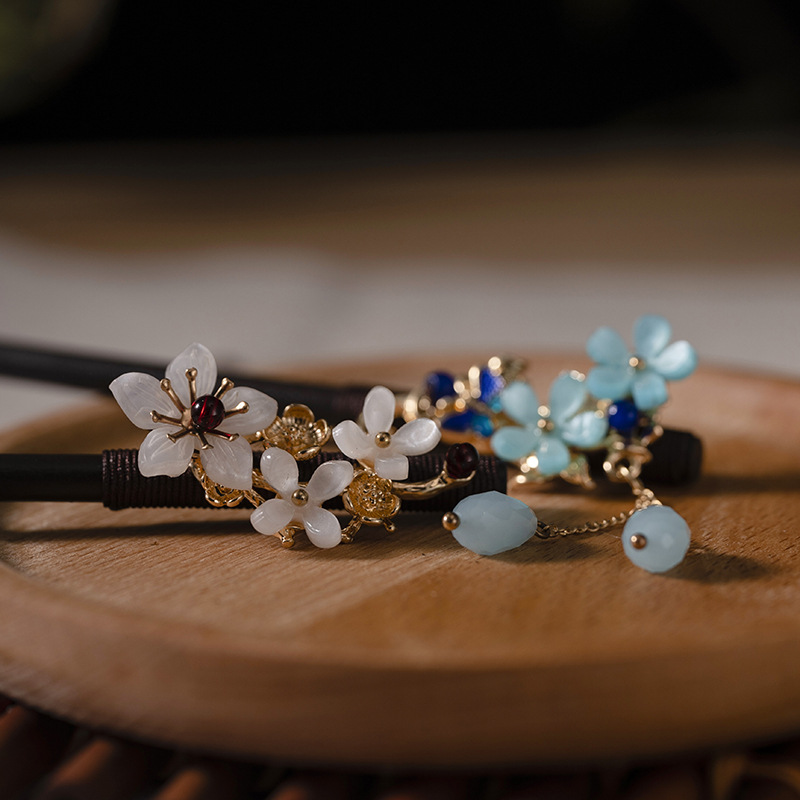 1 قطعة دبوس الشعر الخشبي غطاء  - مراجعة Women Accessories Shop وسعره