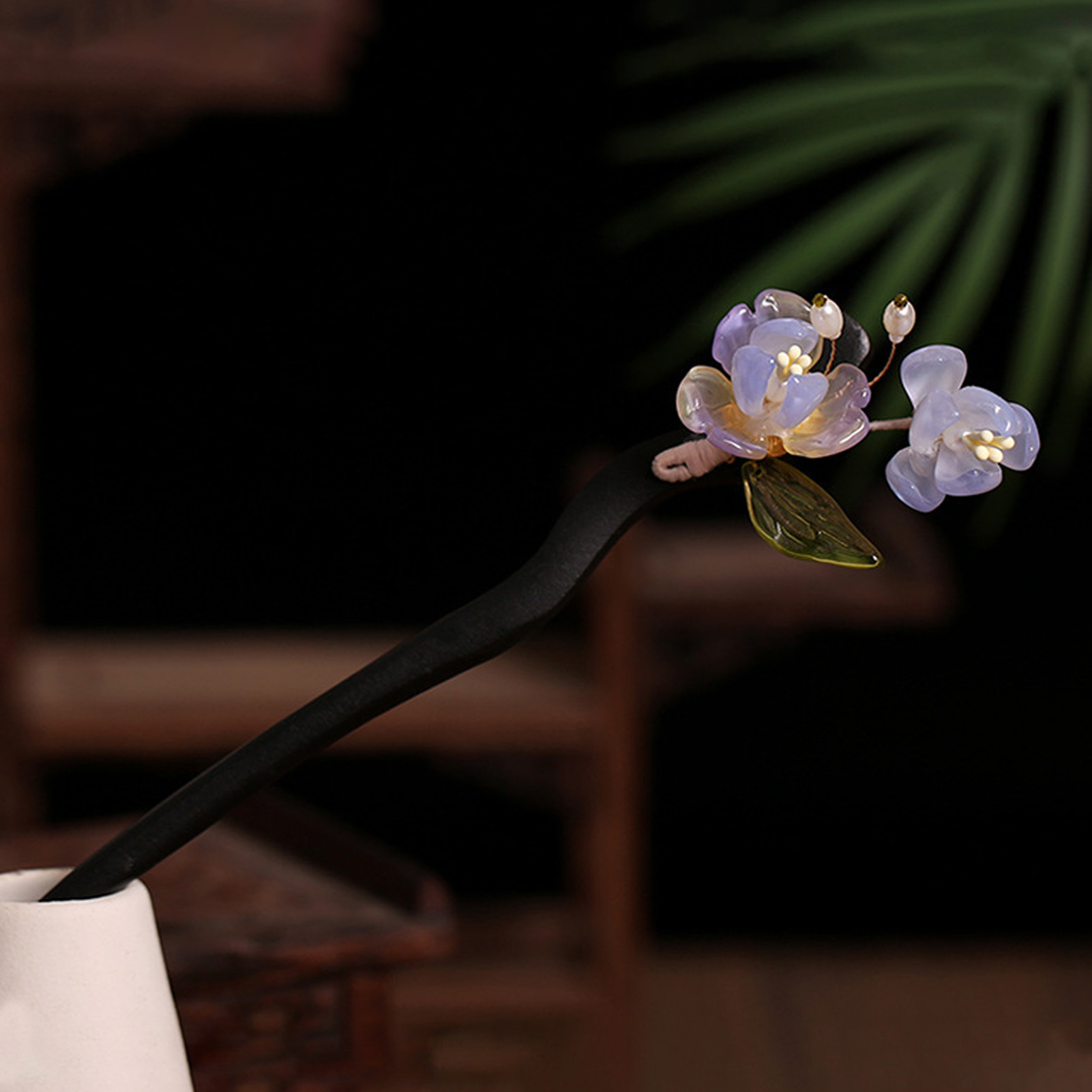 دبوس شعر بتصميم صيني مزخرف بال - مراجعة Women Accessories Shop وسعره