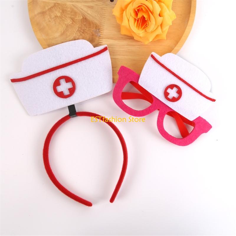 Y5GC 2PCS ممرضة القبعات نظارات - مراجعة Women Accessories Description وسعره