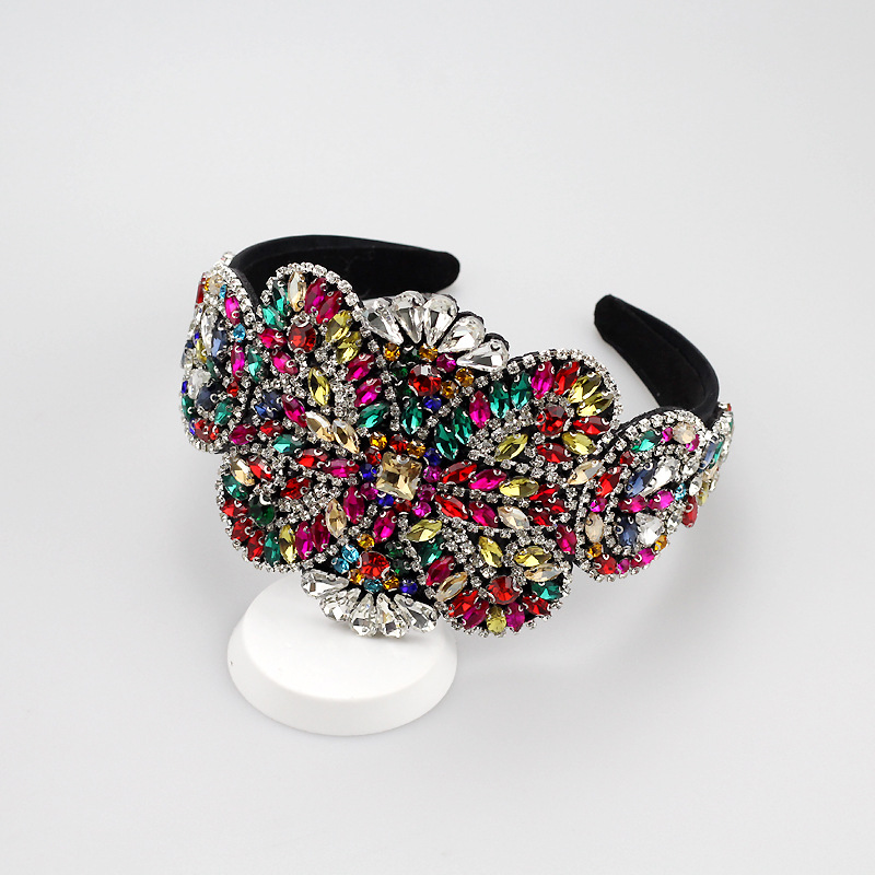 عصابة رأس جديدة واسعة مرصعة با - مراجعة Women Accessories Wholesale China وسعره
