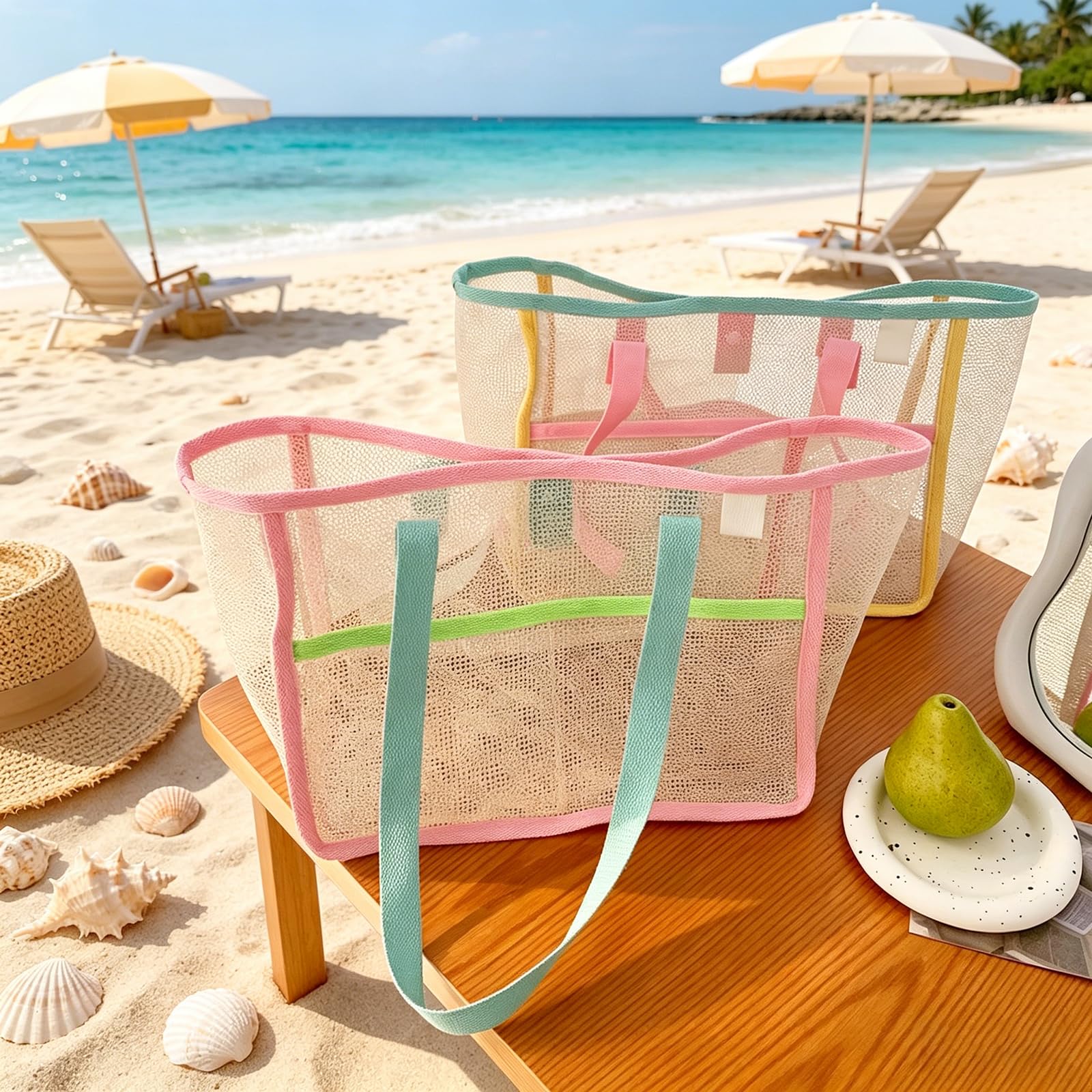 حقائب شاطئ نسائية ملونة قابلة  - مراجعة Women Accessories Shop وسعره