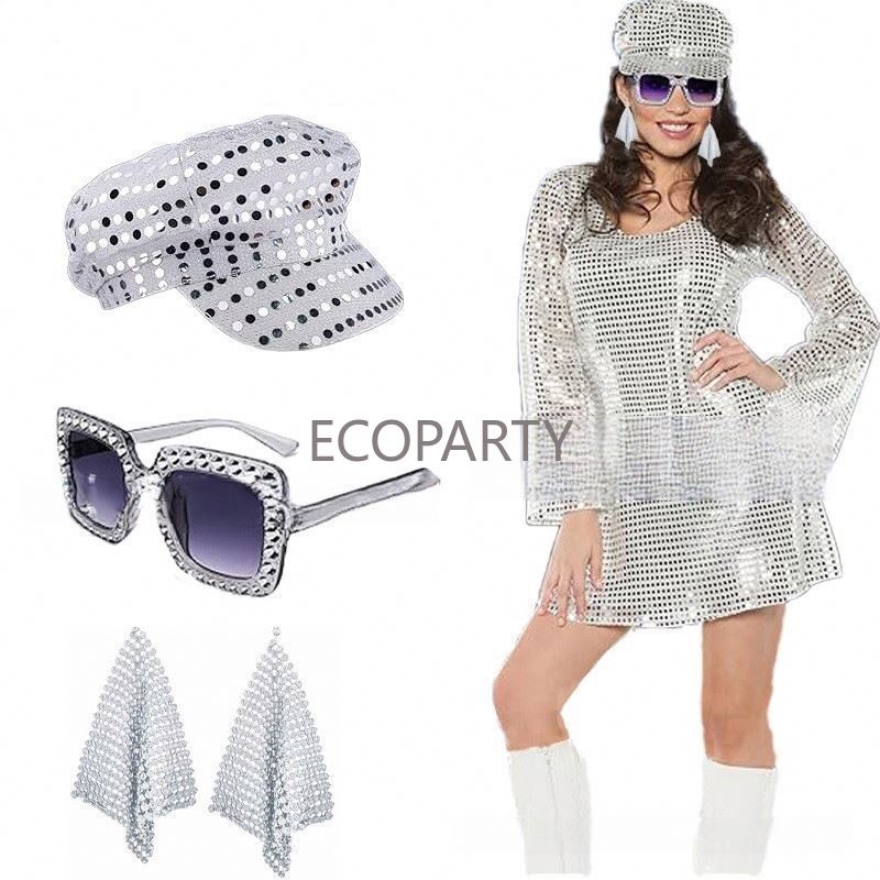 2024 3 قطعة/5 قطعة 70s ديسكو ز - مراجعة Women'S Accessories In The 70S وسعره