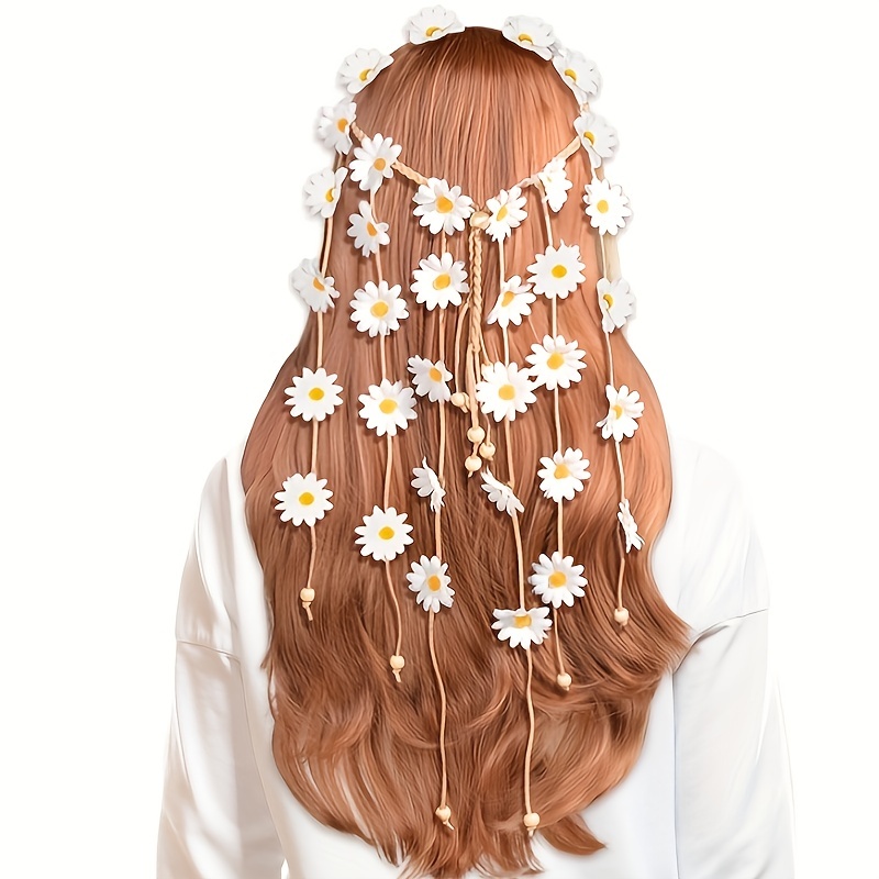 عصابة رأس على شكل زهرة هيبي، ت - مراجعة Women'S Accessories In The 70S وسعره