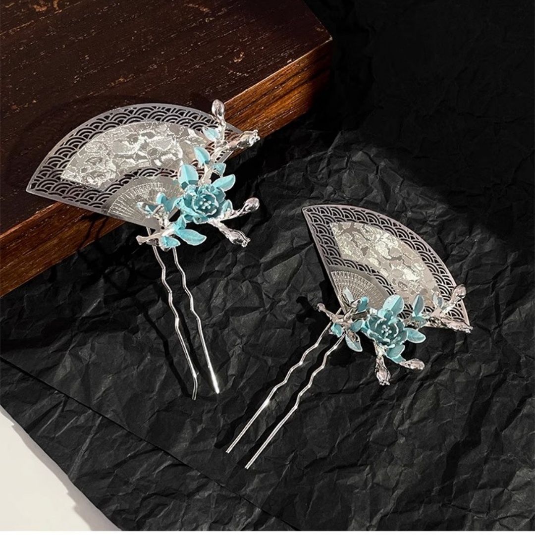 دبوس شعر جديد على شكل مروحة عل - مراجعة Women'S Vacation Accessories وسعره